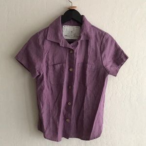 NotPerfectLinen linen collar shirt Dijon